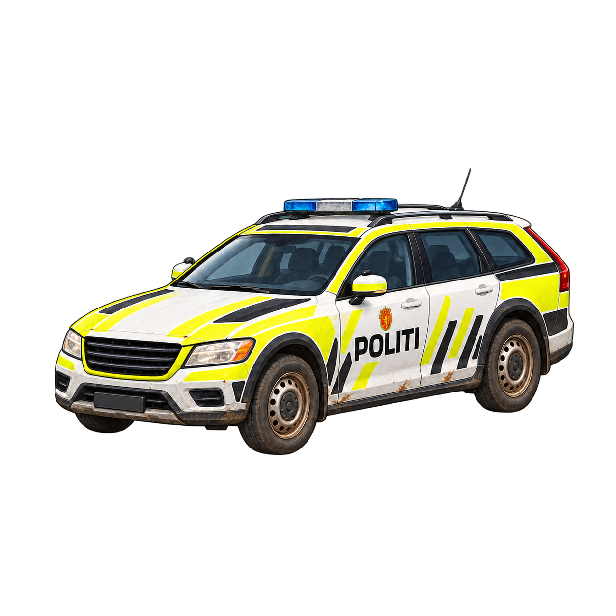 Patruljebil i Redningssentralen